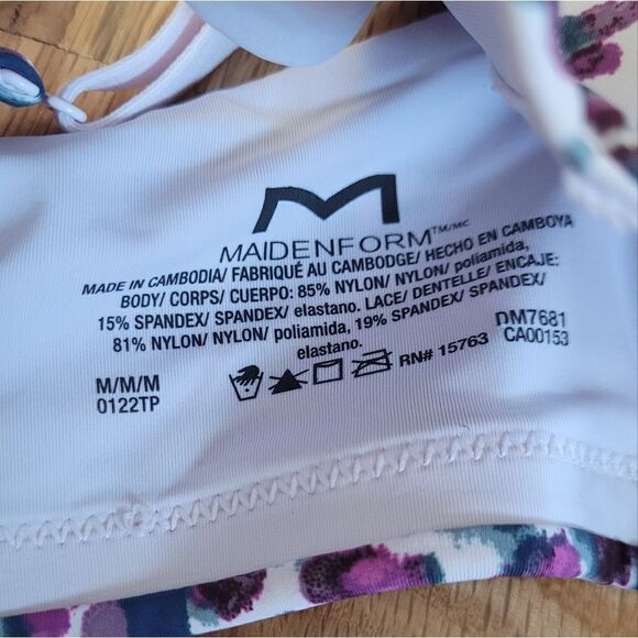 NWOT Maidenform Medium Pure Comfort Wireless T-shirt Bra Lift DM7681 - Picture 3 of 7